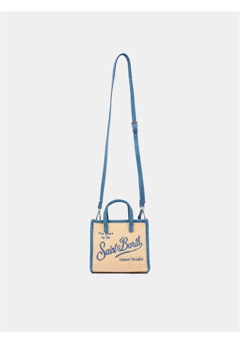 Borsa Mini in paglia SAINT BARTH | VIVM001 VIVIAN MINI STRAW02778L 11 DENIM EMB